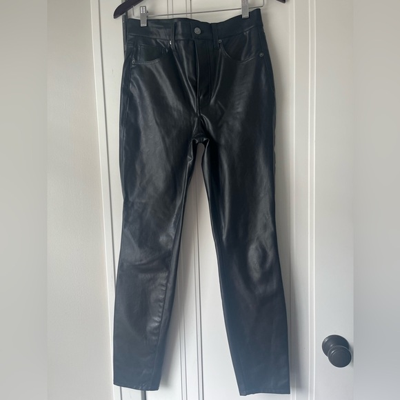 Veronica Beard Denim - $298 Veronica Beard Maera Extra High Rise Skinny Faux Leather Pants Size 28 / 6